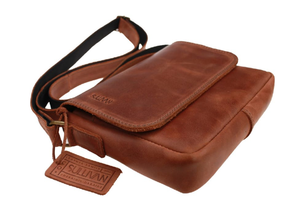 Сумка жіноча шкіряна маленька клатч SULLIVAN 2624(23) світло-коричнева