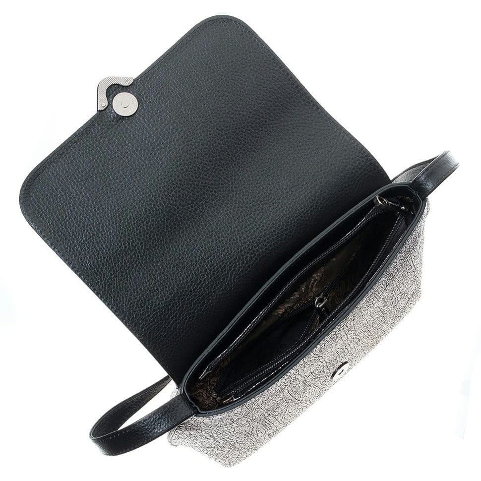 Сумка жіноча шкіряна Desisan 3122-669 срібло