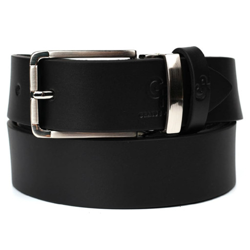 Шкіряний ремінь чорний 35мм Grande Pelle 310012561
