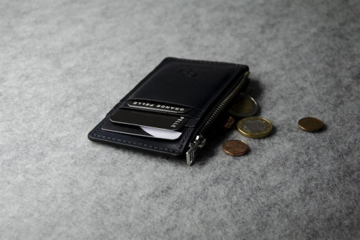 CardCase Topolino, синій матовий Grande Pelle