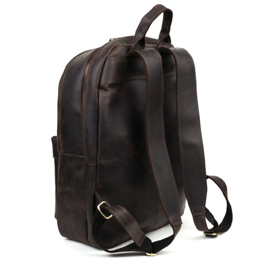 Чоловічий шкіряний рюкзак TARWA RC-7273-3md коричневий крейзі хорс