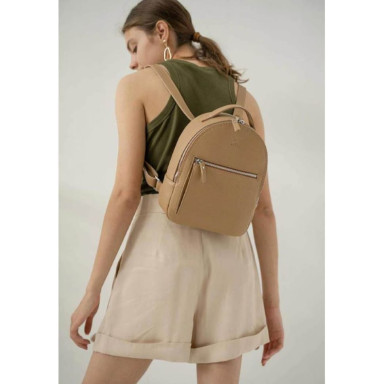 Groove S leather backpack caramel floatar