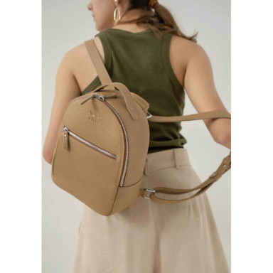 Groove S leather backpack caramel floatar