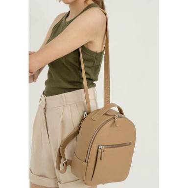 Groove S leather backpack caramel floatar