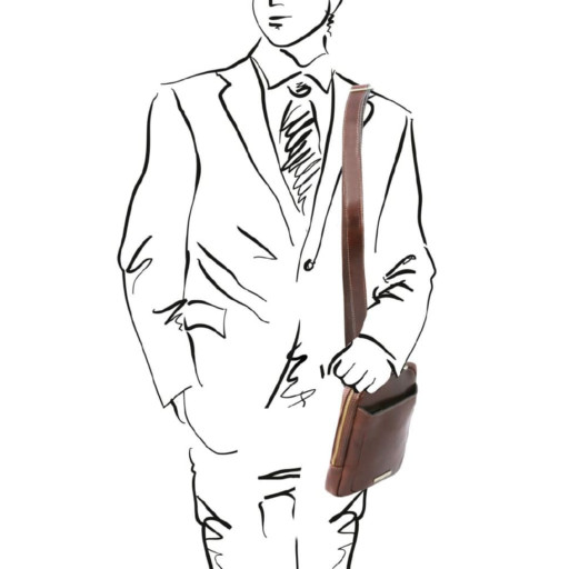 Чоловічі шкіряні сумки через плече Tuscany TL142428 Mark