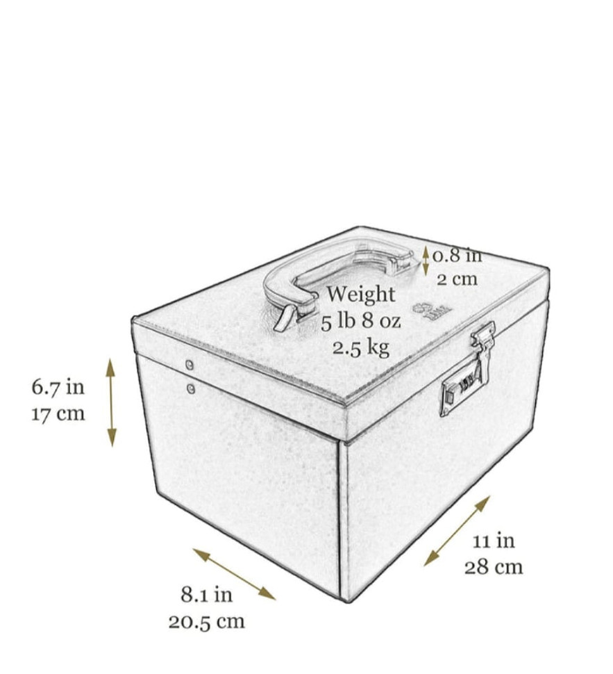 Large Leather Jewelry Box for Women - The Portrait of a Lady - Cognac Brown color - Time Resistance 5239801