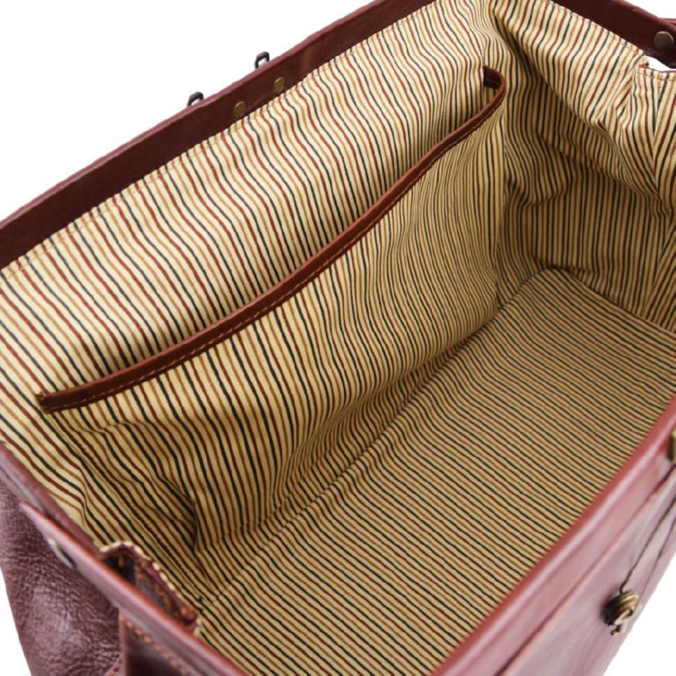 Ексклюзивна шкіряна докторська сумка, саквояж з подвійним дном Tuscany TL142071 Giotto