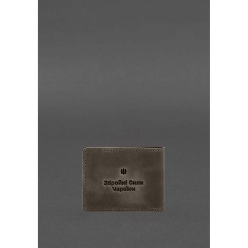 Шкіряна обкладинка для посвідчення учасника бойових дій (УБД) 2.2 темно-коричневий Crazy Horse