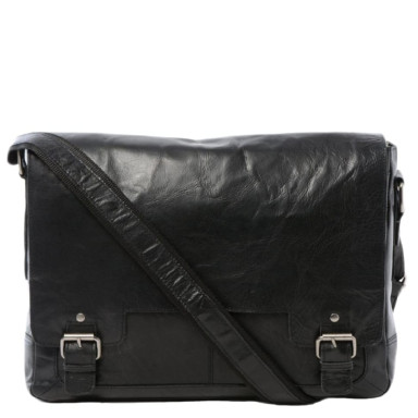 Сумка чоловіча для ноутбука 15,5 Ashwood 8343 Black (Чорний)