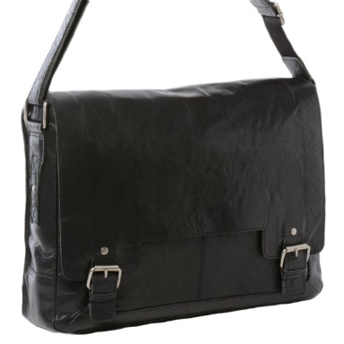Сумка чоловіча для ноутбука 15,5 Ashwood 8343 Black (Чорний)