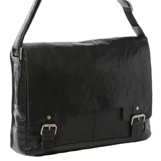 Сумка чоловіча для ноутбука 15,5 Ashwood 8343 Black (Чорний)