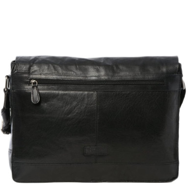 Сумка чоловіча для ноутбука 15,5 Ashwood 8343 Black (Чорний)