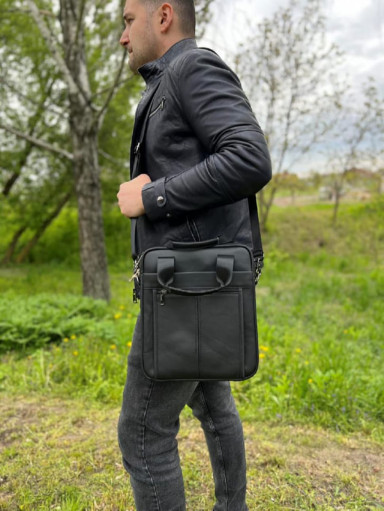 Большая мужская барсетка формата А4 Bexhill Bx8577 Black
