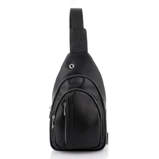 Men`s Smooth Calfskin Sling Bag Newery N9014GA