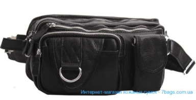 Leather belt bag, shoulder, banana Tiding d156 unisex