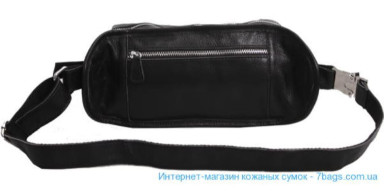 Leather belt bag, shoulder, banana Tiding d156 unisex