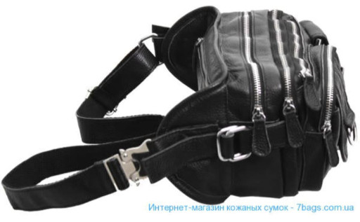 Кожаная сумка на пояс, плечо, бананка Tiding d156 унисекс