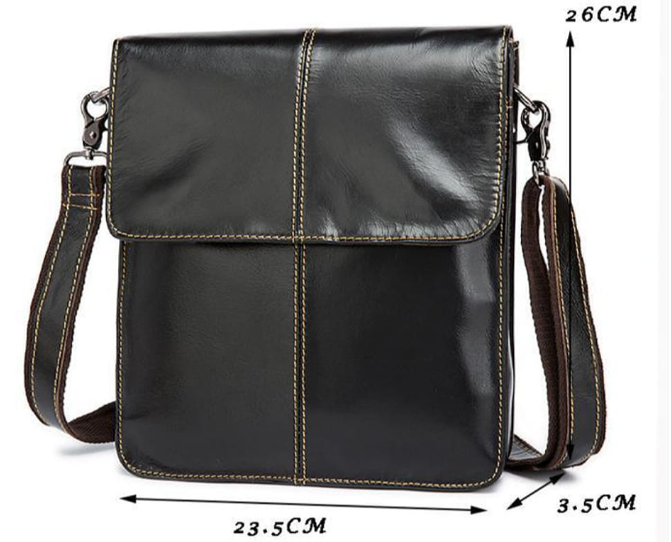 Мужская сумка через плечо из натуральной кожи гладкая Bexhill Bx8821C