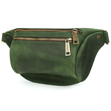 Belt bag banana size M TARWA RE-3105-3lx green 3 compartments