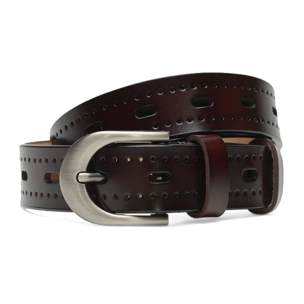 Жіночий ремінь шкіряний CV1ZK-078-coffee