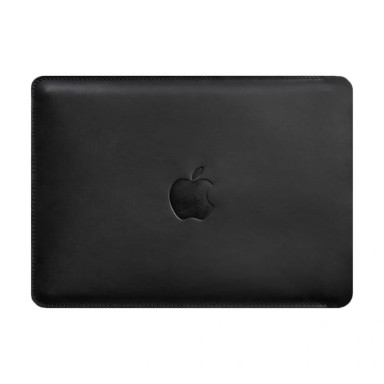 Кожаный чехол для MacBook 15-16 Черный