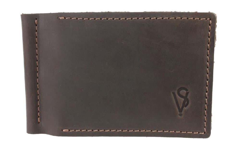 Кошелек мужской кожаный зажим для купюр SULLIVAN 1002(5) коричневый