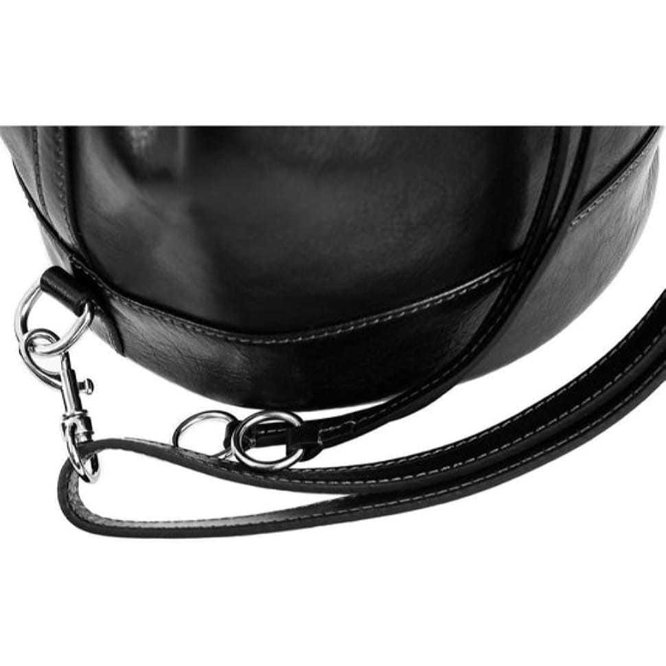 Шкіряна сумка-відро для жінок - Light In August - Чорний колір - Time Resistance 5231401
