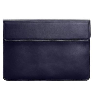 Magnetic Leather Envelope Case for Laptop Universal Dark Blue