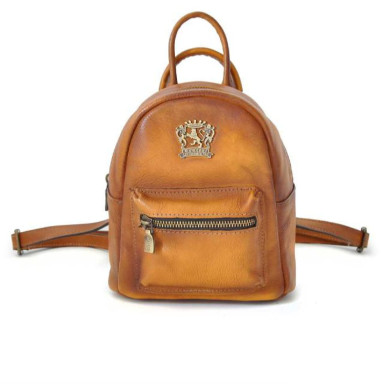 Pratesi BCO186 - Montegiovi Backpack in cow leather Bruce Cognac