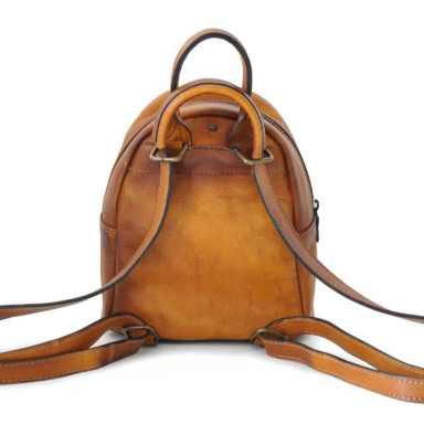 Pratesi BCO186 - Montegiovi Backpack in cow leather Bruce Cognac