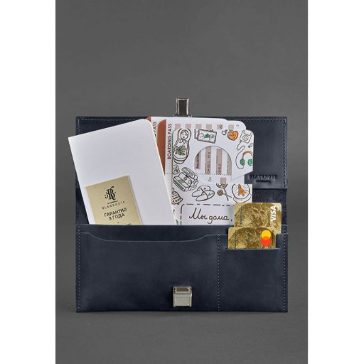 Шкіряний тревел-кейс Journey 2.0 синий