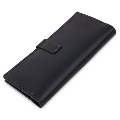 Стильное матовое мужское портмоне GRANDE PELLE 11560 Черный