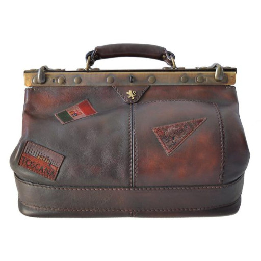 Pratesi BCF127/35 - Handbag San Casciano в шкіряній kožeній Bruce Coffee