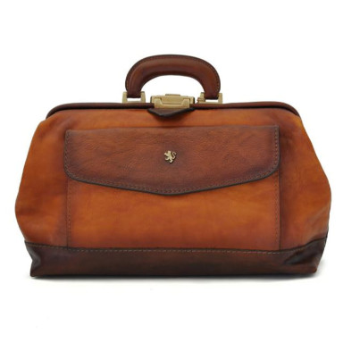 Pratesi BCO562 - Doctor Bag in cow leather Bruce Cognac