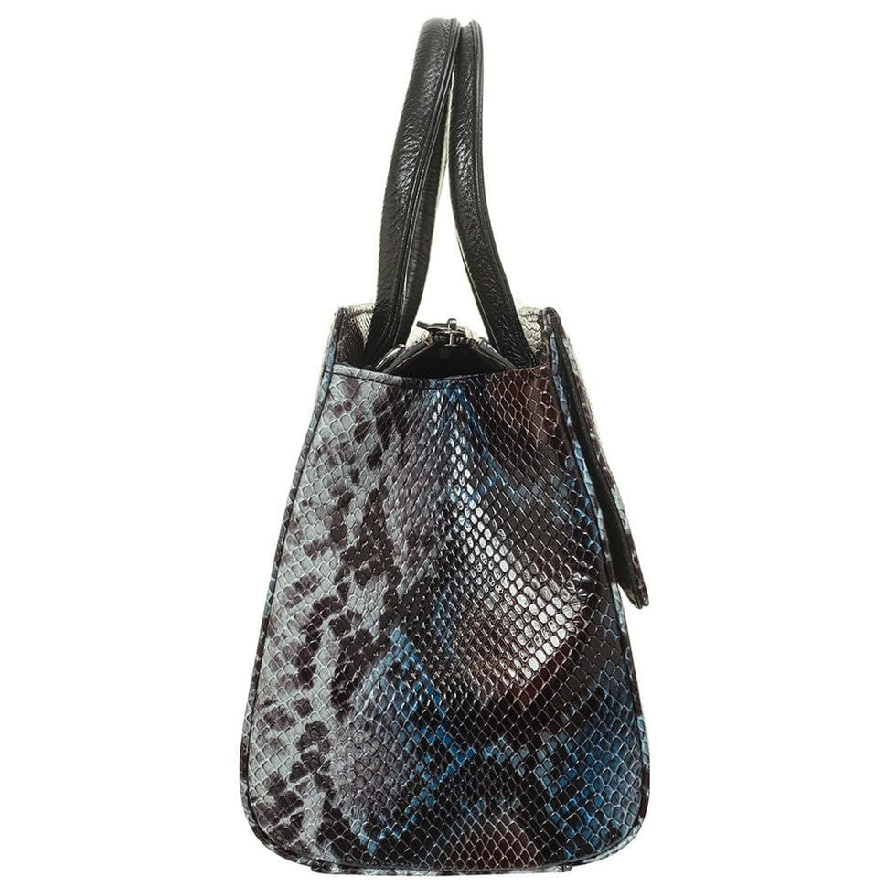 Сумка жіноча шкіряна Desisan 4031-427 сіро-синя змія