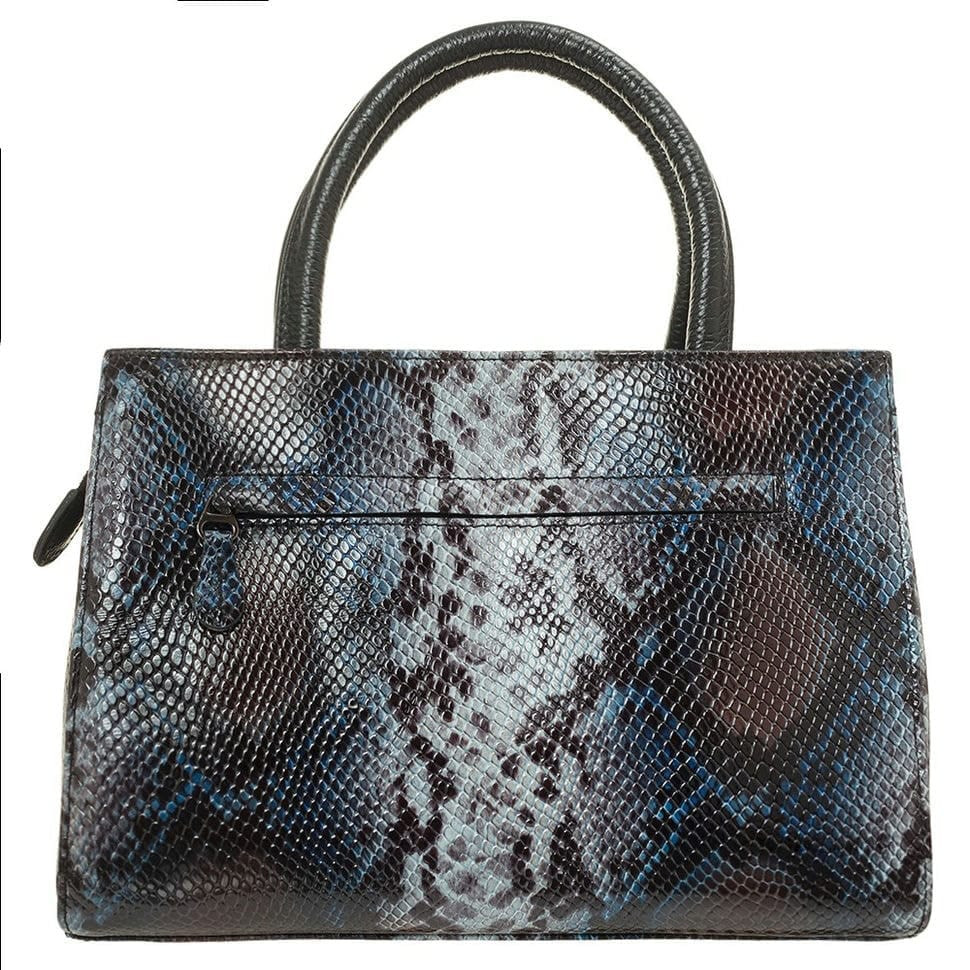 Сумка жіноча шкіряна Desisan 4031-427 сіро-синя змія