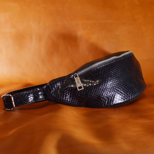 Ексклюзивна бананка сумка на пояс зі шкіри змії TARWA REP4-3035-3md