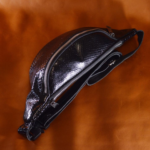 Ексклюзивна бананка сумка на пояс зі шкіри змії TARWA REP4-3035-3md