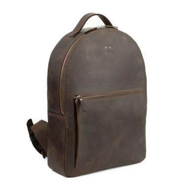Groove L Leather Backpack Dark Brown Vintage