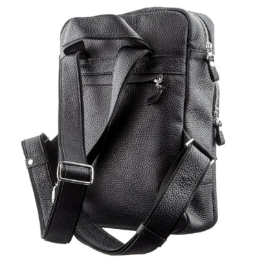 Backpack Shvigel 11185 genuine leather Black