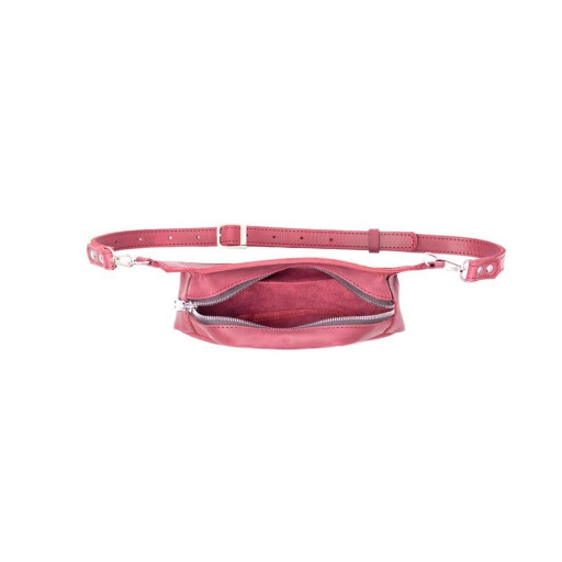 Сумка на пояс жіноча (бананка) 5-й Куточка, колір - Бордовий 033м