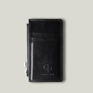 CardCase Topolino, gloss black Grande Pelle 310610