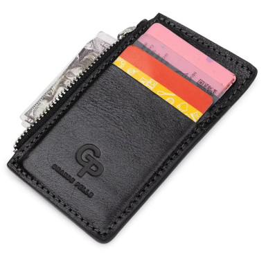 CardCase Topolino, gloss black Grande Pelle 310610