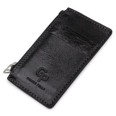 CardCase Topolino, gloss black Grande Pelle 310610