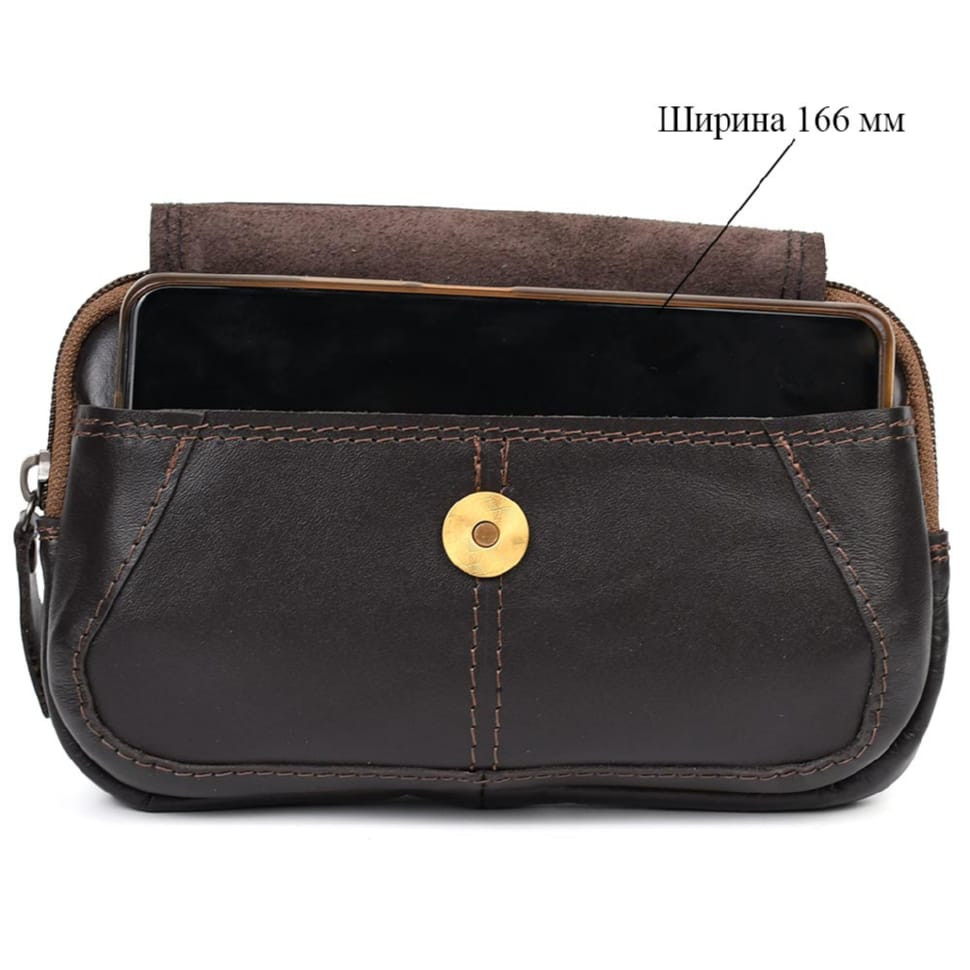Belt case TARWA GC-1366-3md for smartphone, made of Nappa leather