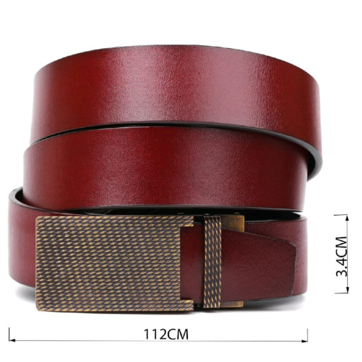 Практичний ремінь для чоловіків із натуральної шкіри Grande Pelle 21471 Синій