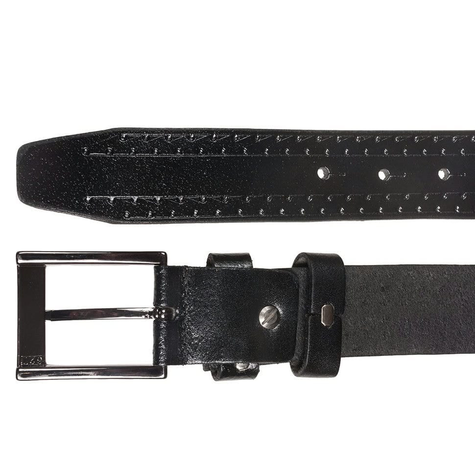 Ремінь шкіряний YSK класичний 3,5 см 3053-1 чорний