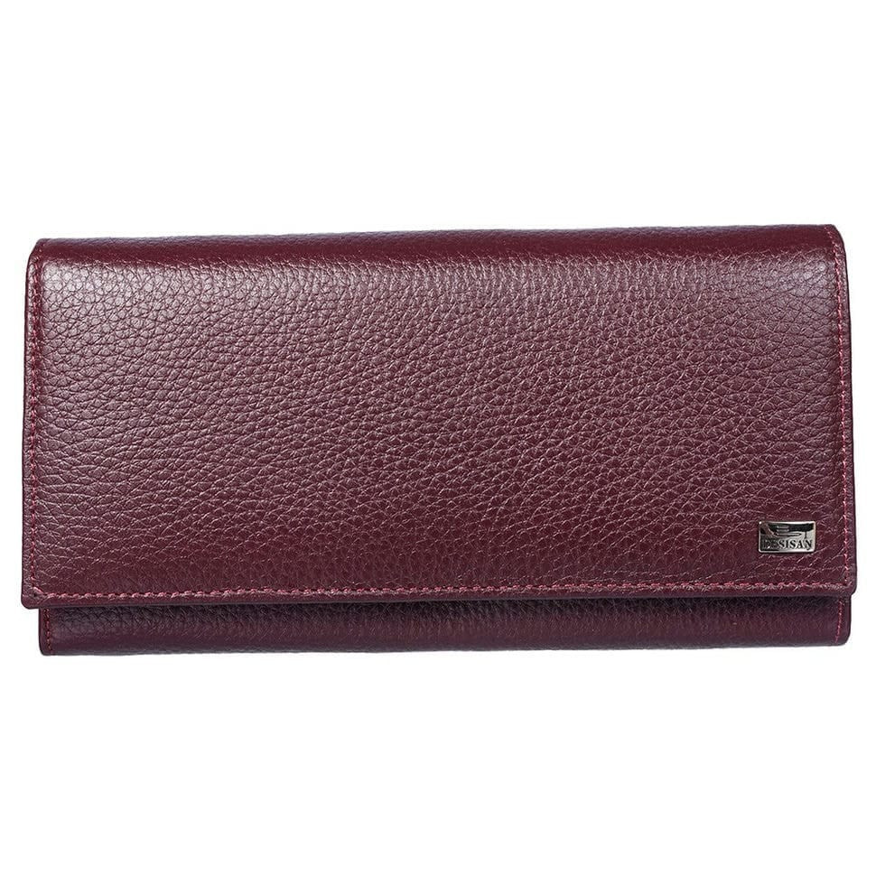 Жіноче шкіряне портмоне Desisan 057-339 бордо флотар