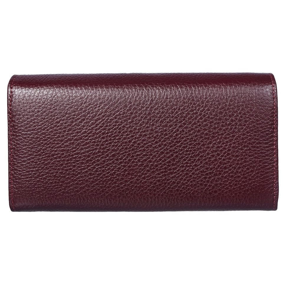 Жіноче шкіряне портмоне Desisan 057-339 бордо флотар