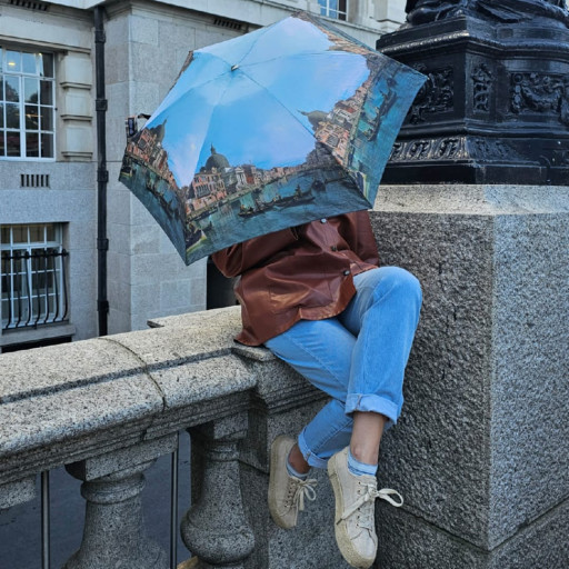 Міні парасолька жіноча Fulton L794-041291 National Gallery Tiny-2 Canaletto Venice (Венеція)